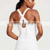 Cross Stripes Custom Logo Yoga Tank Tops Yoga Sports Wear thumbnail-5