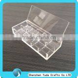 Clear 5mm Thick Acrylic Display Box With Hinge Lid,clear Acrylic Box ,compartment Storage Box thumbnail-1