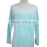 Round Collar Long Sleeve Plus Size Leisure Wear for Ladies Nightshirt