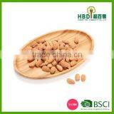 Eco-friendly Oval Shape Bamboo Candy Tray Bamboo Nut Tray thumbnail-5