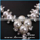 Latest Designs Elegant Shinny Crystal Beaded Pearl Earrings New Arrival 2015 Necklace Jewelry thumbnail-4