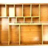 BH012/Durable Bamboo Storage Box For Food, Bamboo Drawer Organizer For Kitchenware thumbnail-4