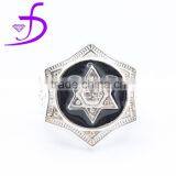 2015 Star of David Jewish Silver Men Ring Wholesale thumbnail-1