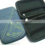 GC---Rectangular Size Demin Fabric Elastic Band Carrying Eva Holder