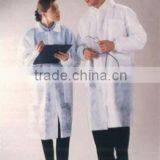 White Non-woven Disposable Lab Coat
