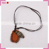 Fashion Jewelry Necklace With Skull Pendant, Leather Chain Latest Model Fashion Necklace thumbnail-4