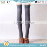 SX-409 Cheap Knee High Socks Young Woman Cute Teen Girl Cartoon Tube Socks Japanese Style Nylon and Silk Foot Sexy Stockings thumbnail-5