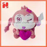 Pretty Cute Soft Mini Stuffed Plush Valentine Monkey thumbnail-1