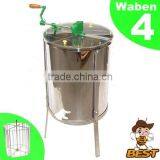 Stainless Steel 4 Frames Manual Honey Extractor