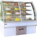 Curved Glass Cake Showcase European Luxury Front Door Cake Cabinet Glass Front Locking Cabinet Glass Front Display Cabinet