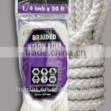 1/4 inch 6mm nylon braided rope