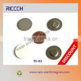 Metal Round Magnetic Name Badge/Button on Clothing thumbnail-2