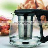 Commercial Heat Resistant Glass Teapot With Stainless Steel Infuser thumbnail-2