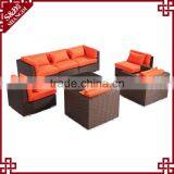 Modern Living Room Furniture 7-seat Design Rattan Weave American Sofa Set thumbnail-1