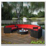 Audu Commercial Resin Oval Wicker Outdoor Lounge Furniture thumbnail-2