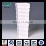 White Antique Porcelain European Vintage Ceramic Vase Square thumbnail-1