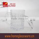 Crystal Glass Mug Glass Tea Cup With Handle&glass Lid thumbnail-3