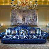 Italy Innovative Style Individual Character and Fashionable Chesterfild Bright Blue Sofa Set thumbnail-2