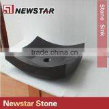 Newstar Cheap Price Polished Black Stone Sink thumbnail-3