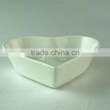 Bulk Stock White Porcelain Heart Shape Ceramic Porcelain Fruit Plate Salad Plate for Dinner thumbnail-2