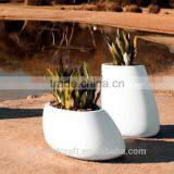 Resin Fiberglass Garden Oval Planters Garden Urn Planter Wholesale Home Decoration thumbnail-2