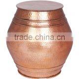 Metal Hammered Stool Cum Table thumbnail-2