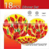 Round Shape Glass Plate With Decal thumbnail-1