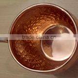 AMAZON BEST SELLING FDA APPROVED 470 ML 100% PURE COPPER BARREL HAMMERED MOSCOW MULE MUG thumbnail-3
