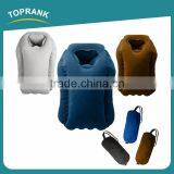 Toprank New Design Folding Automatic PVC Flocking Concave Shape Tray Table Inflatable Travel Pillow For Airplane Office Nap thumbnail-2