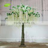 GNW BLS1606001-WT White Artificial Wisteria Tree Decorative Fiberglass Tree Trunk For Wedding Use thumbnail-1