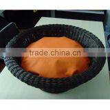 Luxury Wicker Dog Bed Round Rattan thumbnail-6