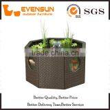 Coffee Table Wicker Fish Tank Living Room Furniture thumbnail-1