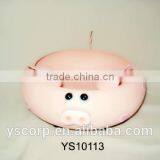 Hot Selling Pink Pig Metal Candy Can for Home Dec thumbnail-1