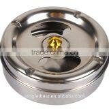 Moveable Lid Hotel Hot Sales Stainless Steel Ashtray Bin/ Metal Cigar Ashtray thumbnail-1