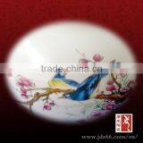 Artistic Ceramic Tea Caddy With Flower and Birds Design thumbnail-2