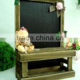 Mini wooden cart for flowers and plants