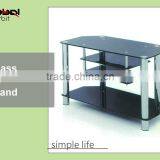 Modern Design Home Furniture Storage Rack Tempered Glass Corner TV Cabinet thumbnail-1