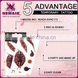NEWAIR Professional Made Simple Design Body Art Women Custom Temporary Tattoo Sticker thumbnail-4