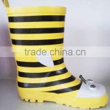 kids yellow rubber rain boots