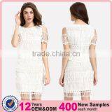 Domin Fashion Latest 2 Piece Style Fancy Lace Dress thumbnail-1