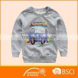 European 2-8 Years Children Crewneck Style Long Unbrushed Fleece Sweater thumbnail-1