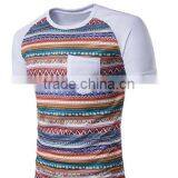 Han Shi Fashion Men Shirt Sexy Print Patchwork Short T Shirt Tanks