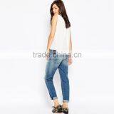 High Quality Soft Sexy Fashion Ripped Jeans Women Wholesale thumbnail-2