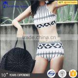 Custom Printed High Waist Push Up Bikini Set 2017
