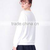 Wholesale White Comfort Women Sweatshirt thumbnail-3