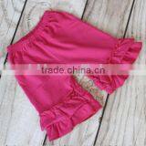 Soft Cotton Baby Clothes Girls Shorts Dresses Summer Double Ruffle Short Pants for Children thumbnail-2