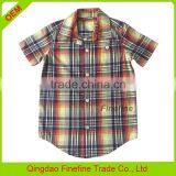 High End Fashion Short Sleeve Kids Grid Shirts thumbnail-1