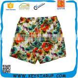 Top Sale Mens Beach Shorts Floral Print Board Shorts Quick Dry Elastic Waist Shorts thumbnail-1