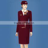 Hot Sell Various Style Ladies Airline Uniform, Stewardess Uniform, Airline Hostess Uniform thumbnail-2