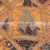 Orange Floor Luxury Pillow Cover Indian Decorator Tapestry Large Bed Cushion thumbnail-3